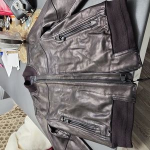 Andre marc men leather jacketi